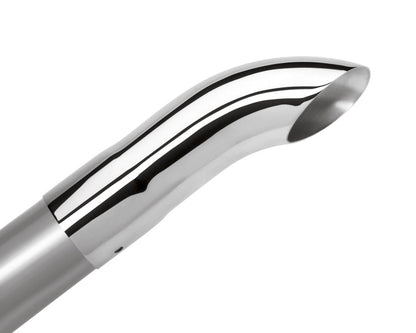 Borla Universal Polished Tip Single Round Turndown/Turnout (inlet 2 1/2in. Outlet 2 1/2in) *NO Retur 20110 20110 Photo - Primary