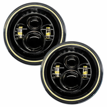ORACLE Lighting Oracle 7in High Powered LED Headlights - Black Bezel - White 5769-001 5769-001 Photo - Mounted