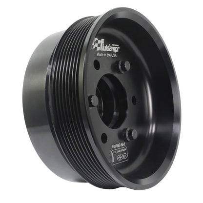 Fluidampr Chevy LSX 6-1/4in Damper w/Single 8 Rib 6.57in Dia Pulley Steel Internally Balanced Damper 660101 660101 User 2