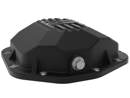 aFe 97-18 Jeep Wrangler TJ/JK Dana 44 Street Series Diff Cover w/ Machined Fins & Gear Oil - Black 46-71111B 46-71111B Photo - Unmounted