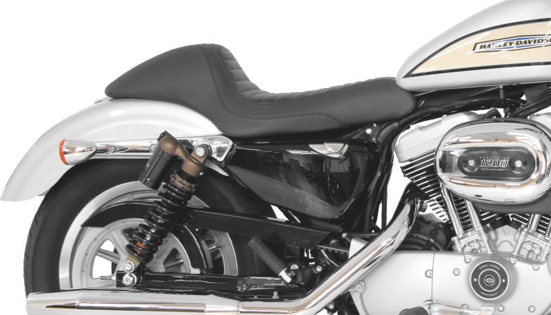 Mustang Motorcycle Mustang 04-21 Harley Sportster Cafe Solo Seat - Black 76691 76691 User 1