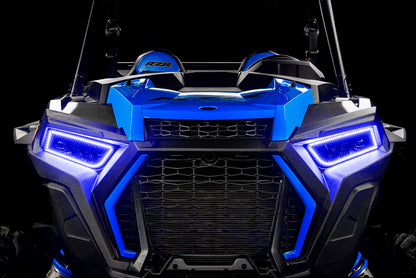 ORACLE Lighting Oracle 14-21 Polaris RZR 900/1000 Turbo Dynamic RGB+A Seq Turn Signal Headlight Halo Kit- ColorSHIFT 1439-332 1439-332 User 5