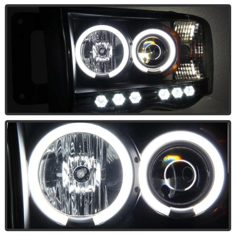 Spyder Dodge Ram 1500 02-05 03-05 Projector Headlights CCFL Halo LED Blk Smke PRO-YD-DR02-CCFL-BSM 5078797 5078797 User 1