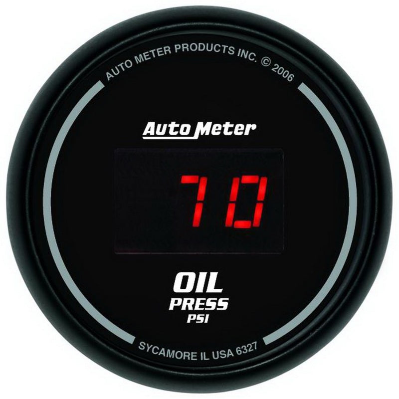 Autometer 2-1/16" Oil Pressure, 5-100 Psi, Sport-Comp Digital 6327 Photo - Primary