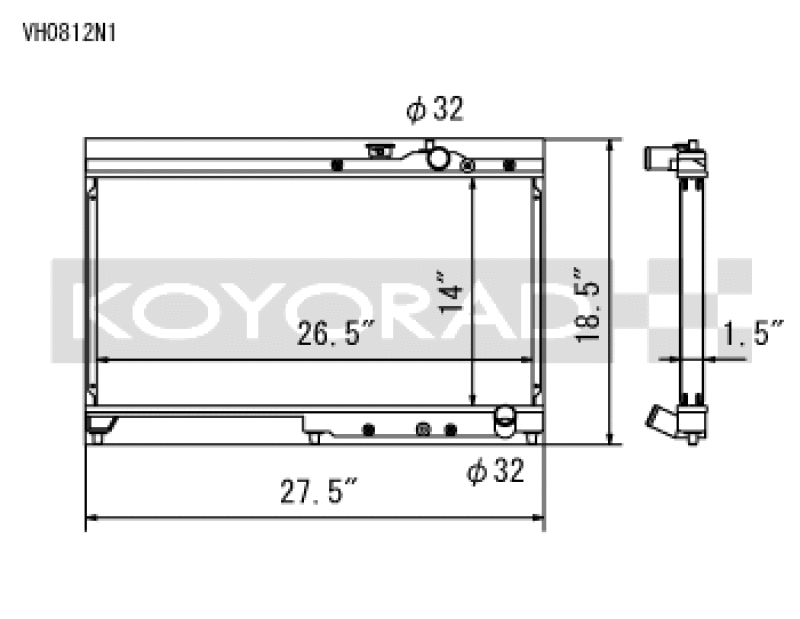 Koyo KOY Racing Radiators Cooling Radiators main image