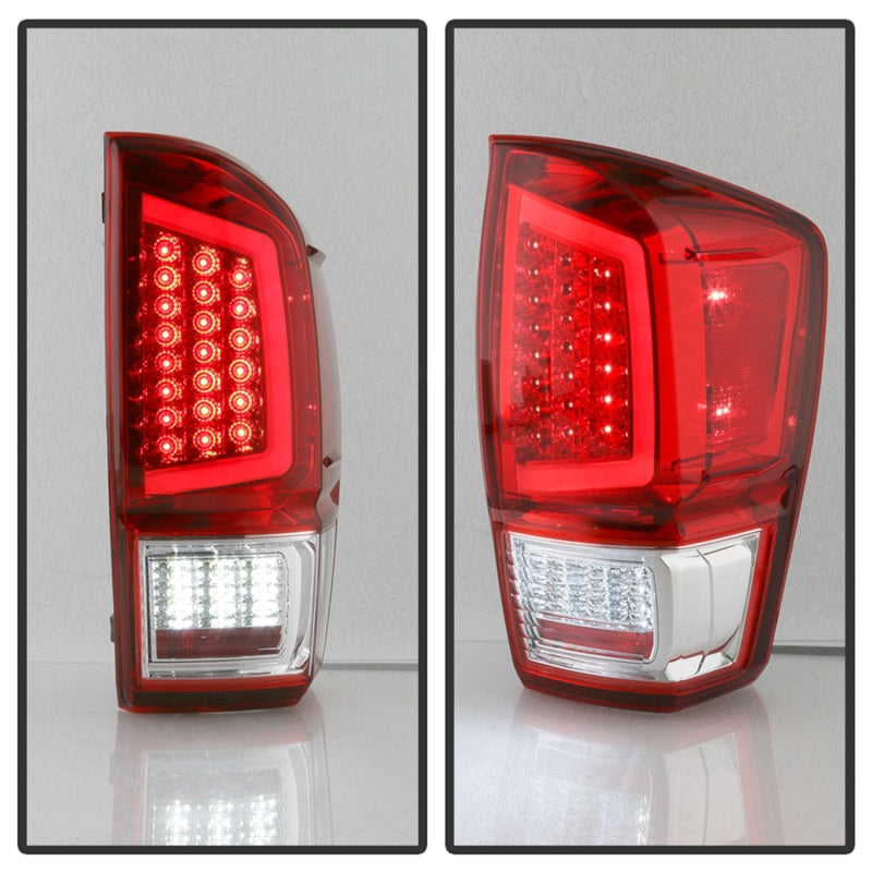 SPYDER xTune 16-18 Toyota Tacoma Light Bar LED Tail Lights - Chrome (ALT-JH-TTA16-LBLED-C) 9041709 9041709 Photo - Unmounted