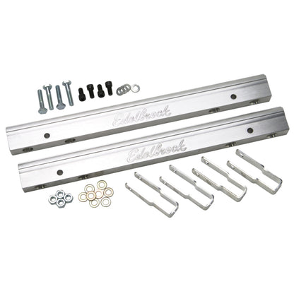Edelbrock Fuel Rail for BBC Victor -6 AN in Clear Finish Series EFI 3633 Photo - Primary