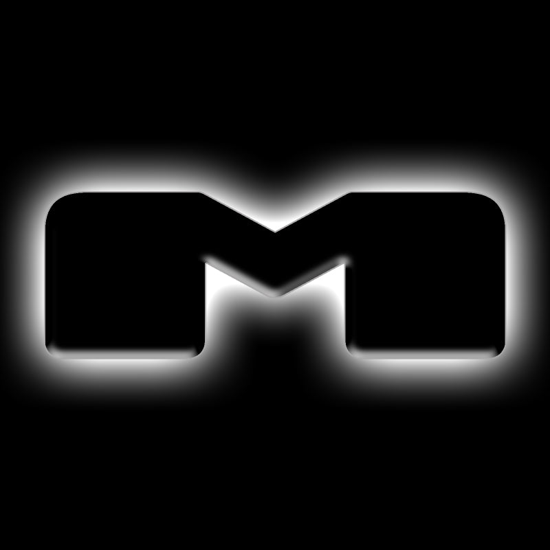 ORACLE Lighting Universal Illuminated LED Letter Badges - Matte Black Surface Finish - M 3141-M-001 3141-M-001 Photo - Primary