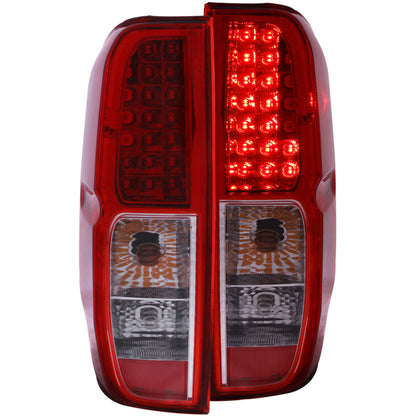 Anzo 2005-2008 Nissan Frontier LED Taillights Red/Clear 311071 Photo - Primary