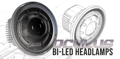 ORACLE Lighting Oracle Oculus 7in Bi-LED Projector Headlights for Jeep Wrangler JK - 6000K 5876-001 5876-001 Line Art