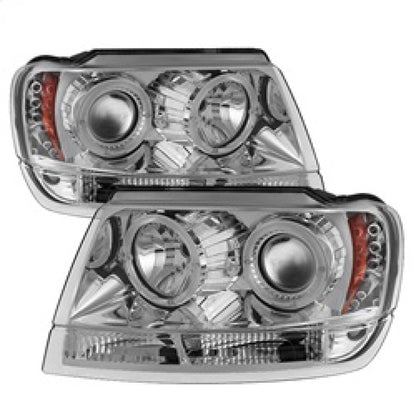 Spyder Jeep Grand Cherokee 99-04 Projector Headlights LED Halo LED Chrm - PRO-YD-JGC99-HL-C 5011152 5011152 Photo - Primary