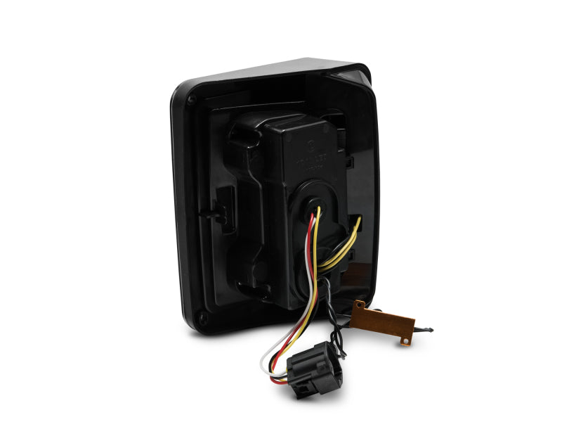 Raxiom 07-18 Jeep Wrangler JK Axial Series Vision LED Tail Lights- Black Housing (Smoked Lens) J130808 J130808 Photo - Close Up