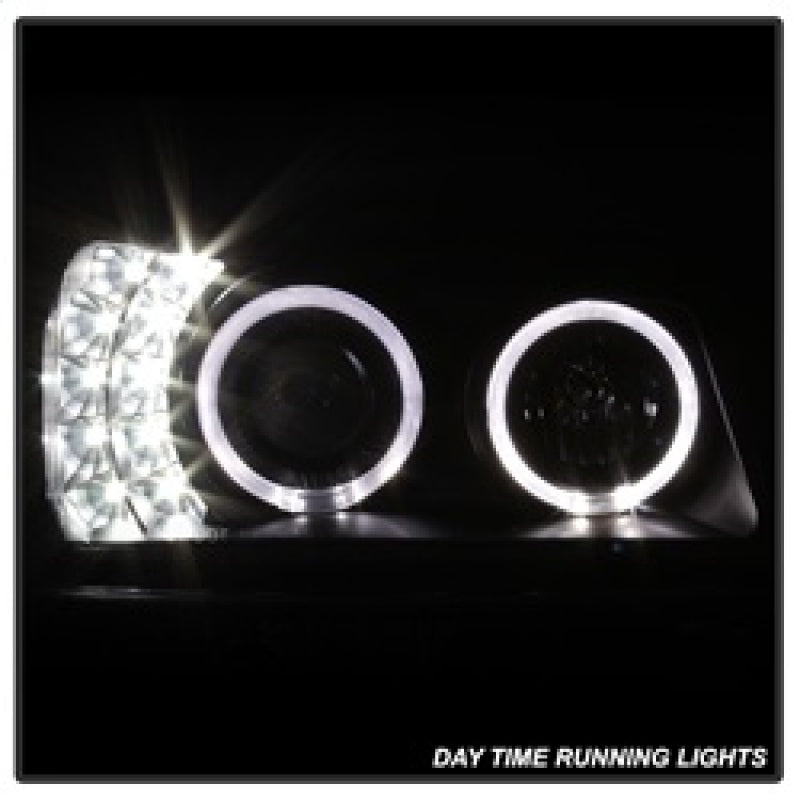 SPYDER xTune Chevy Silverado 03-06 Projector Headlights 4pcs - LED Halo - Black PRO-JH-CSIL03-SET-BK 9036774 9036774 Photo - Unmounted