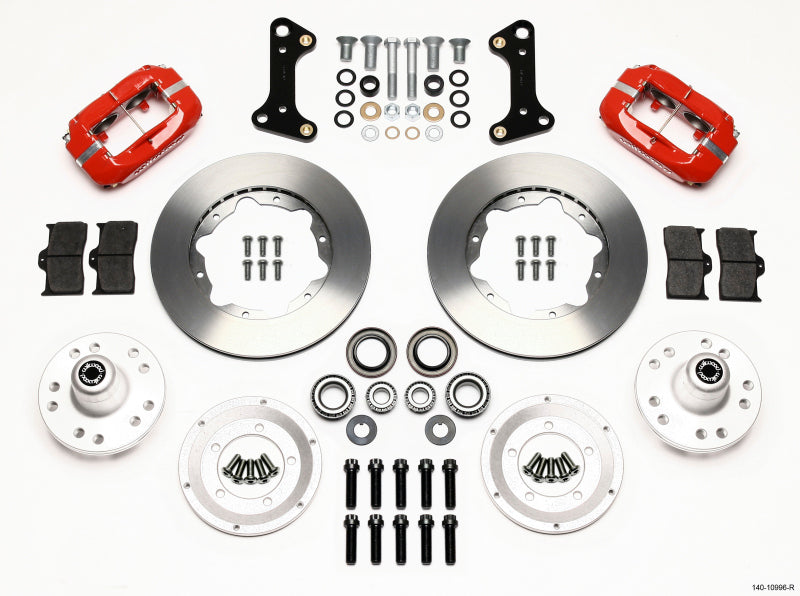 Wilwood Forged Dynalite Front Kit 11.00in Red 67-69 Camaro 64-72 Nova Chevelle 140-10996-R 140-10996-R Photo - Primary