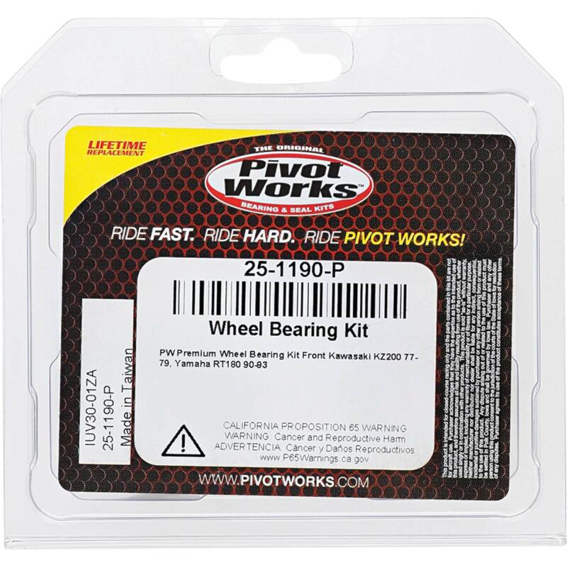 Pivot Works Kawasaki, Yamaha Wheel Bearing Kit Premium Bearings 25-1190-P 25-1190-P Photo - Primary