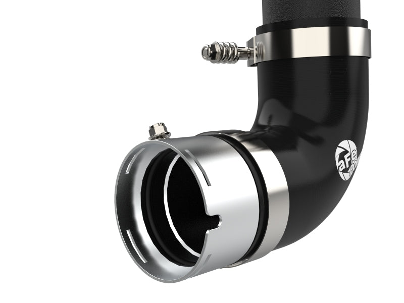 aFe 21-22 Ford Bronco V6-2.7Ltt BladeRunner Alum Hot & Cold Charge Pipe Kit - Black 46-20584-B 46-20584-B Photo - Close Up