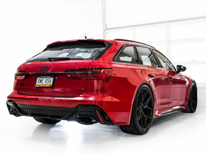 AWE Tuning 21-23 Audi C8 RS6/RS7 SwitchPath Cat-back Exhaust - Diamond Black Tips 3025-33776 3025-33776 Photo - Mounted