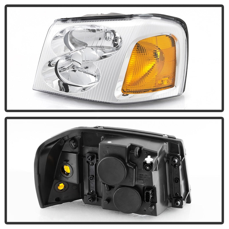 SPYDER xTune 02-09 GMC Envoy OEM Style Headlights - Chrome (HD-JH-GEN02-AM-C) 9042669 9042669 Photo - Unmounted