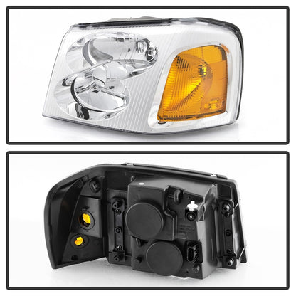 SPYDER xTune 02-09 GMC Envoy OEM Style Headlights - Chrome (HD-JH-GEN02-AM-C) 9042669 9042669 Photo - Unmounted