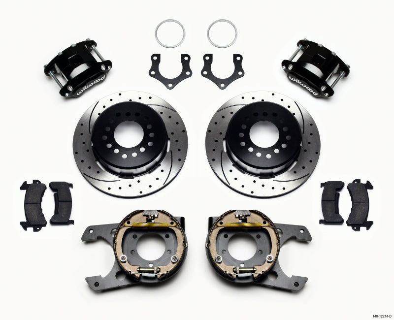 Wilwood D154 P/S Park Brake Kit Drilled Mopar/Dana 2.36in Off w/Snap Ring Brng 140-12214-D 140-12214-D Photo - Primary