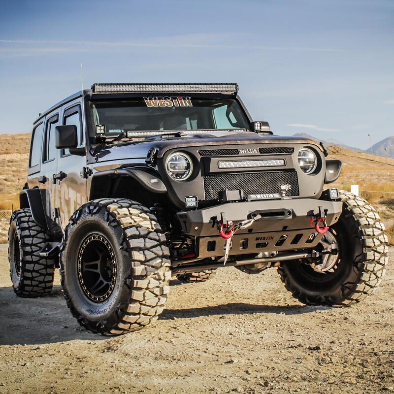 Westin 18-20 Jeep Wrangler JL / 20 Gladiator Tube Fenders - Front - Textured Black 62-1025 62-1025 Photo - Mounted