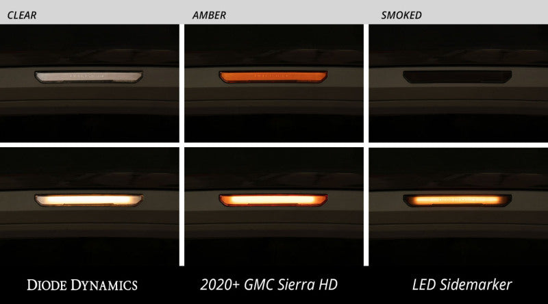 Diode Dynamics 20-21 Sierra 2500/3500 HD LED Sequential Sidemarkers Smoked Set DD5152 DD5152 User 6