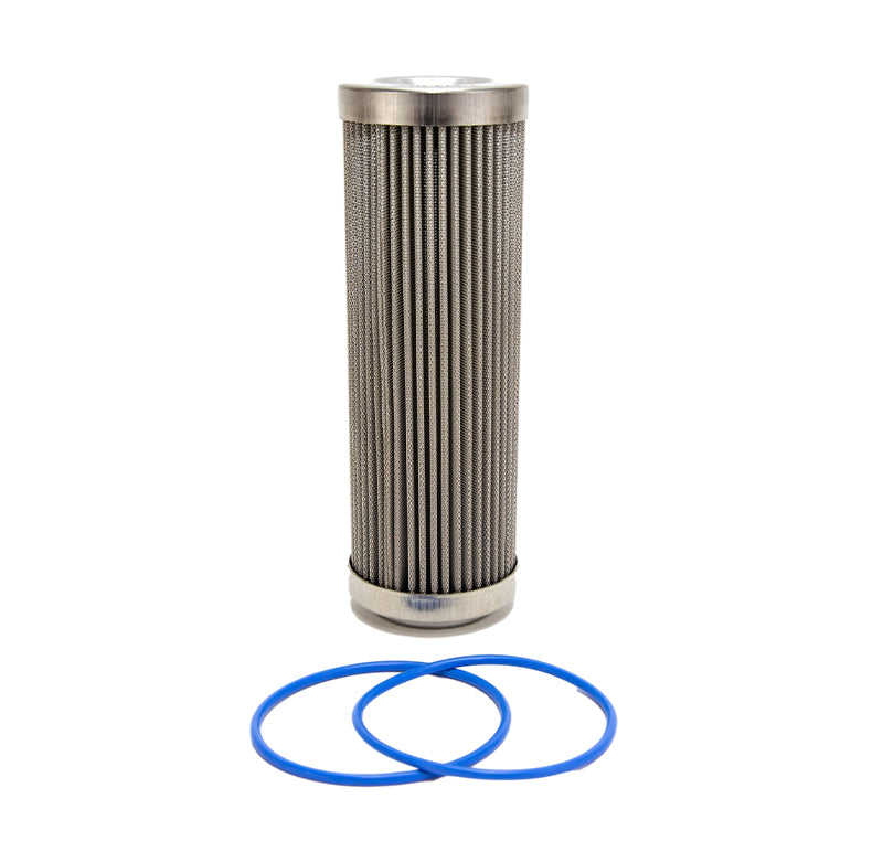 Fuelab 100 Micron Stainless Steel Replacement Element - 6in w/2 O-Rings & Instructions 71813 71813 Photo - Primary