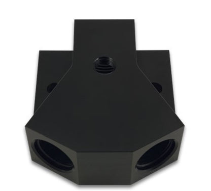 Vibrant Billet Aluminum Y-Block Fitting with 1/8in NPT Port -8AN x Dual -8AN ORB 10893 10893 User 1