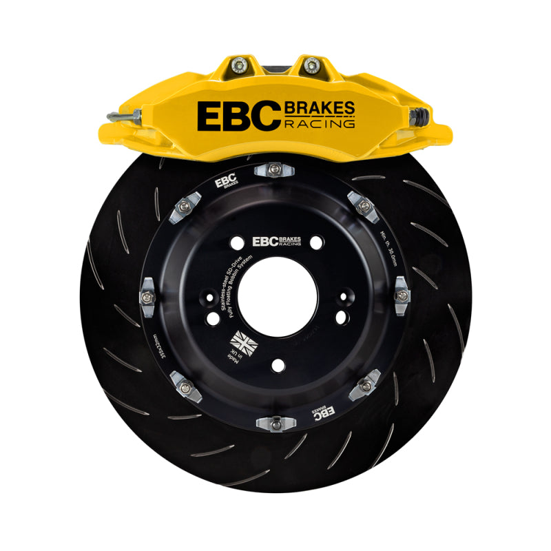 EBC Racing 2019+ BMW M235i (F44) Yellow 6 Piston Apollo Calipers 355mm Rotors Front Big Brake Kit BBK039YEL-1