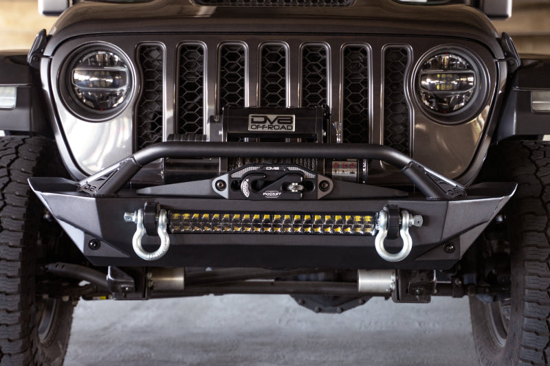 DV8 Offroad 07-23 Jeep Wrangler JK/JL & Gladiator JT FS-1 Series Stubby Front Bumper FBJL-11 FBJL-11 Photo - Unmounted