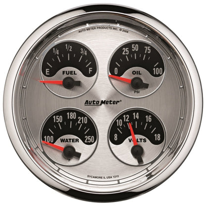 Autometer Gauge Kit 2 Pc Quad & Combo 5" American Muscle 1205 User 1