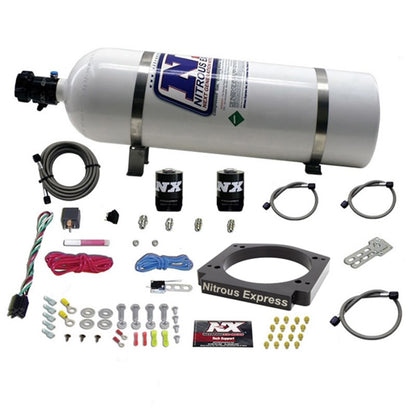 Nitrous Express GM LS 112mm Adapter Plate Kit (100-400HP) w/ 15LB Bottle 20917-15 20917-15 Photo - Primary