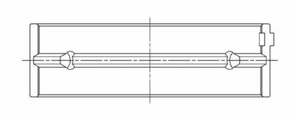ACL BMW M20B20/M20B23/M20B25/M20B27 Standard Size Main Bearing Set 7M1539H-STD 7M1539H-STD Technical Drawing