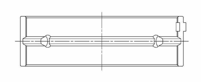 ACL BMW M20B20/M20B23/M20B25/M20B27 Standard Size Main Bearing Set 7M1539H-STD 7M1539H-STD Technical Drawing