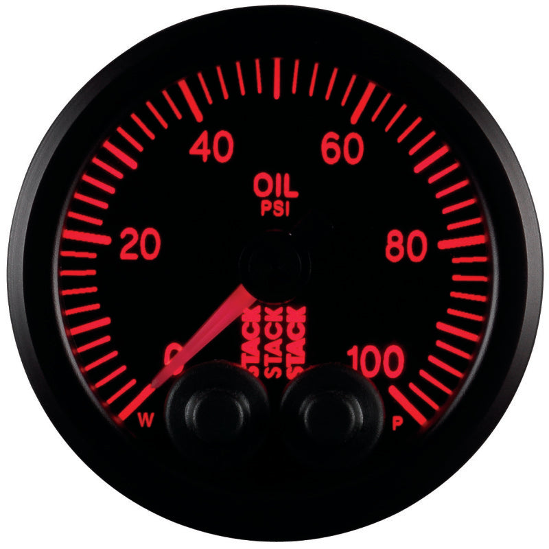 Autometer Gauge OilP Pro-Cntrl 52mm Blk 100psi ST3502 User 6