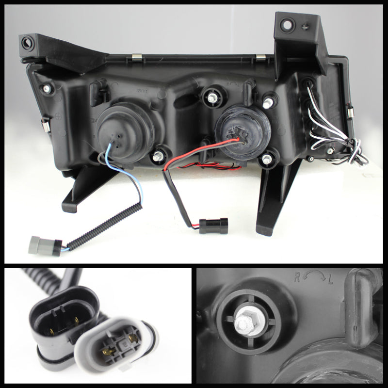 Spyder Chevy Colorado 04-12 Projector Headlights Halogen- LED Halo Blk PRO-YD-CCO04-HL-BK 5074140 5074140 User 1