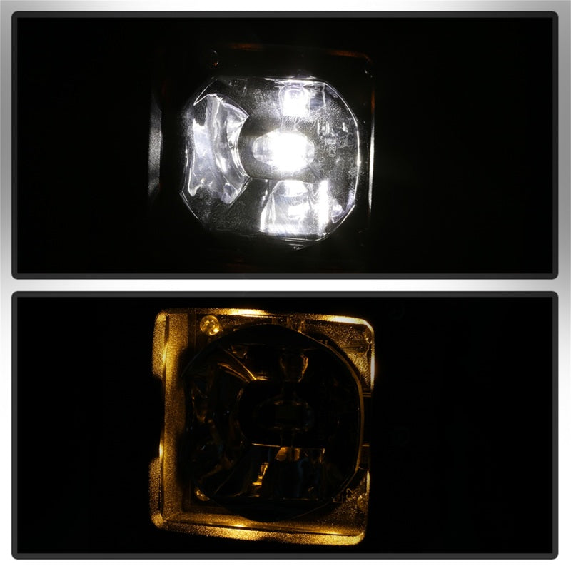 Spyder Dodge Ram 2013-2018 1500 Only Full LED Fog Lights W/Bracket and Universial Switch- Clear 9045424 9045424 Photo - Unmounted