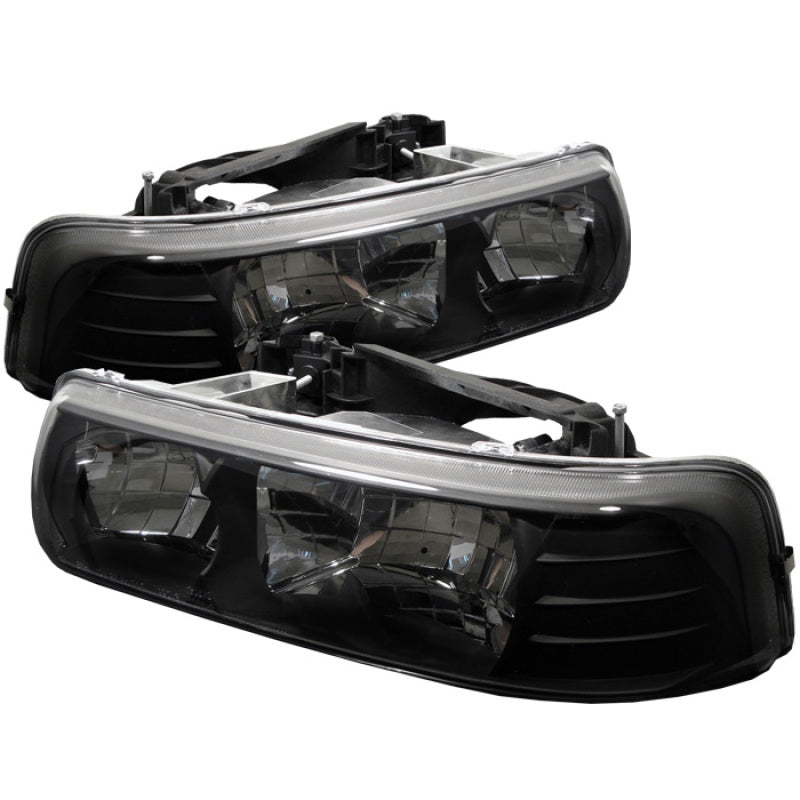 Spyder Chevy Silverado 1500 99-02/Chevy Silverado 3500 01-02 Crystal Headlights Blk HD-YD-CSIL99-BK 5012470 5012470 Photo - Primary