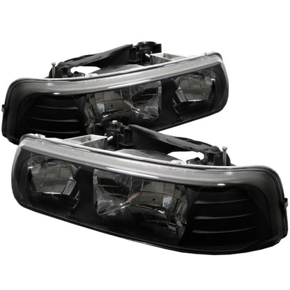 Spyder Chevy Silverado 1500 99-02/Chevy Silverado 3500 01-02 Crystal Headlights Blk HD-YD-CSIL99-BK 5012470 5012470 Photo - Primary