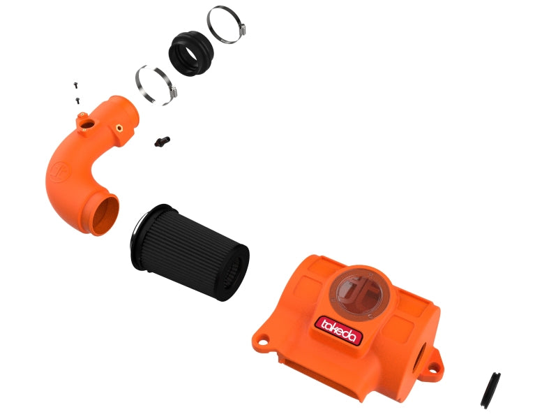 aFe 22-23 Toyota GR86 / Subaru BRZ Takeda Momentum Pro 5R Orange Edition Cold Air Intake System 56-70056KN 56-70056KN Photo - Unmounted
