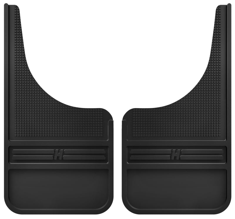 Husky Liners Universal 12in Wide Black Rubber Front Mud Flaps w/o Weight 55000 55000 Photo - Primary