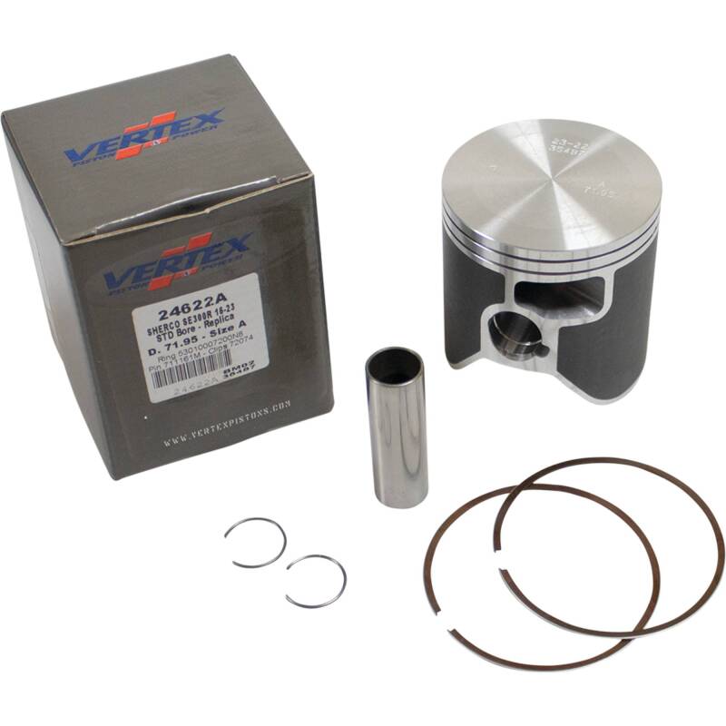Vertex Pistons Vertex Piston 16-24 Sherco SE-R 300 300cc Cast Replica Piston Kit 24622A 24622A Photo - Primary
