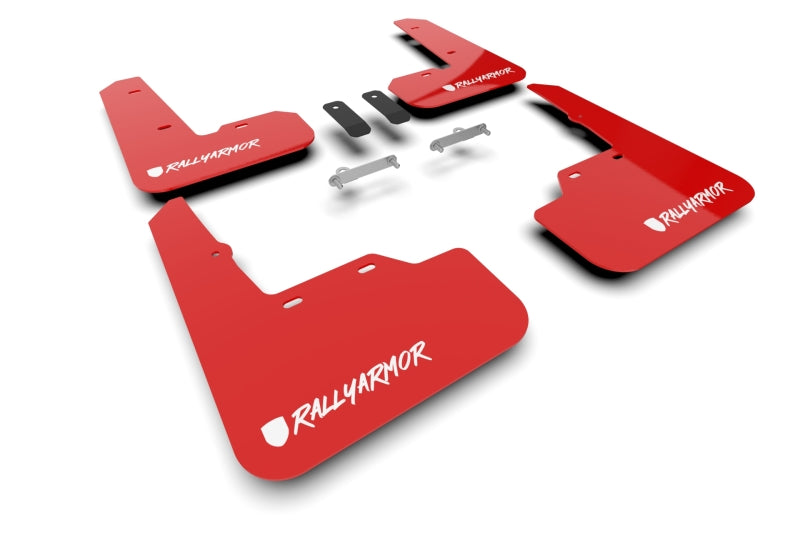 Rally Armor 2022+ Subaru WRX Red UR Mud Flap Altered Font White Logo MF92-UR-RD/WH-X MF92-UR-RD/WH-X Photo - Primary
