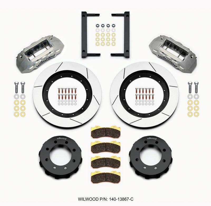 Wilwood TX6R Front Kit, 16.00", Clear Ano, 2005-2012 Ford F250/F350 4WD 140-13867-C Photo - Primary