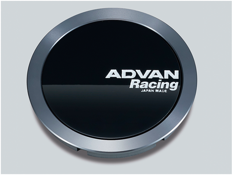 Advan 73mm Flat Centercap - Gloss Black/Hyper Ring+White Letters YV4828 YV4828 User 1