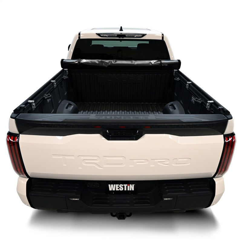 Westin 22-24 Toyota Tundra 5.5ft. Bed Soft Roll Tonneau Cover - Black 19-10285 19-10285 Photo - Mounted