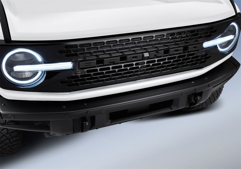 Ford Racing 2021+ Bronco Grille Lettering Overlay Kit - Black M-1447-BLMB M-1447-BLMB Photo - Mounted