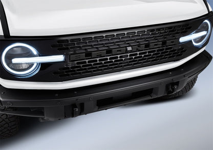 Ford Racing 2021+ Bronco Grille Lettering Overlay Kit - Black M-1447-BLMB M-1447-BLMB Photo - Mounted