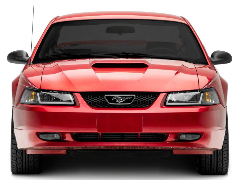Raxiom 99-04 Ford Mustang Axial Series Headlights w/ LED Bar- Blk Housing (Clear Lens) 422712 422712 Photo - Close Up