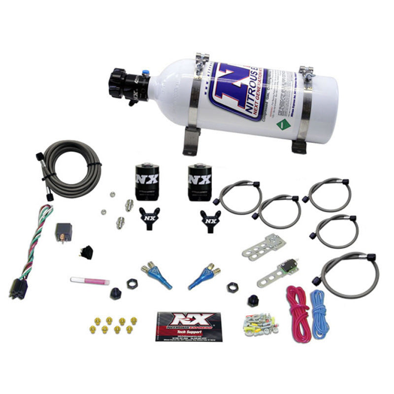 Nitrous Express Dodge EFI Full Race Dual Nozzle Nitrous Kit (100-300HP) w/5lb Bottle 20315-05 20315-05 Photo - Primary